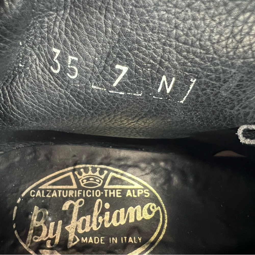 Vintage The Alps By Fabiano Blue Suede Leather Hiking Boots Womens Size 7 N - Picture 10 of 11